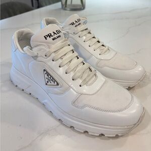 Prada Men's Classic White Sneakers 13 US
